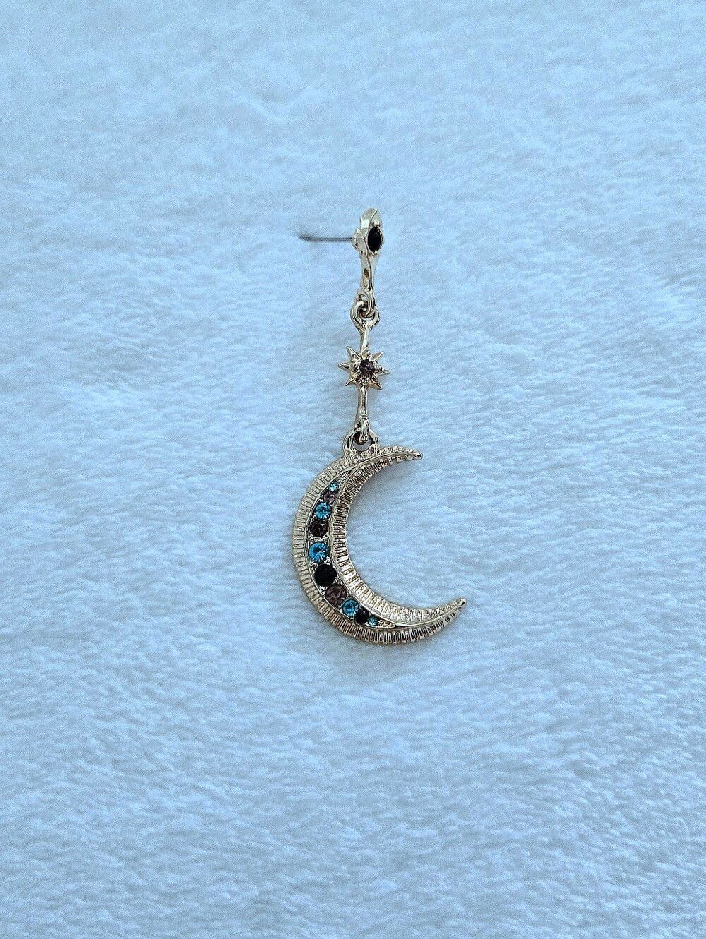 Arm💪 Candy🍭 by Eye👁️ Candy🍬 Los Angeles Moon🌙 and Star⭐ Dangle Earrings - Picture 12 of 15